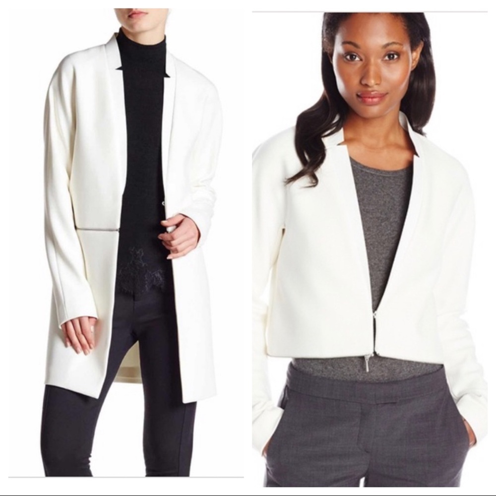 Elie Tahari Adriano convertible off-white jacket